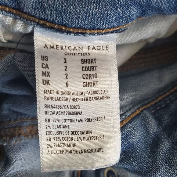 American Eagle Outfitters Skinny Distressed Blue Jeans (2S) - Picture 6 of 7